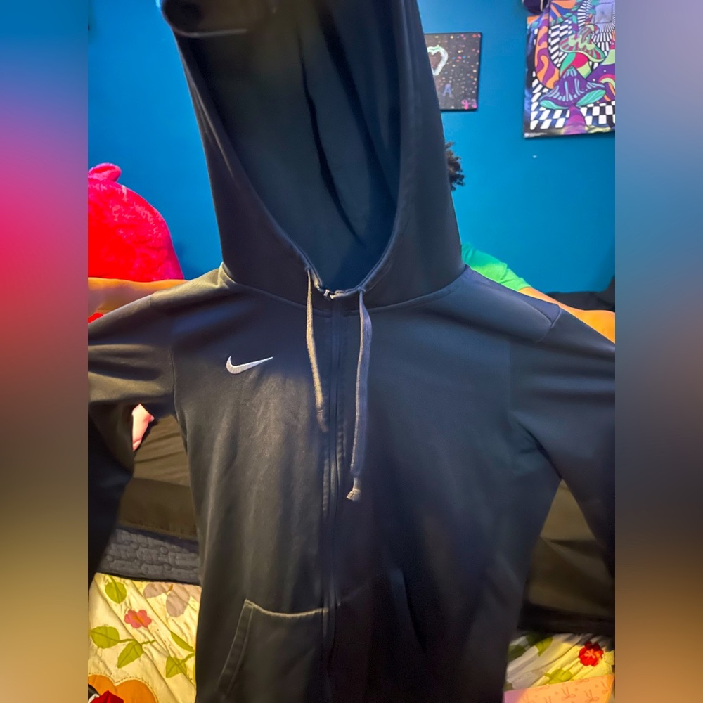 Nike Black Zip-Up Hoodie